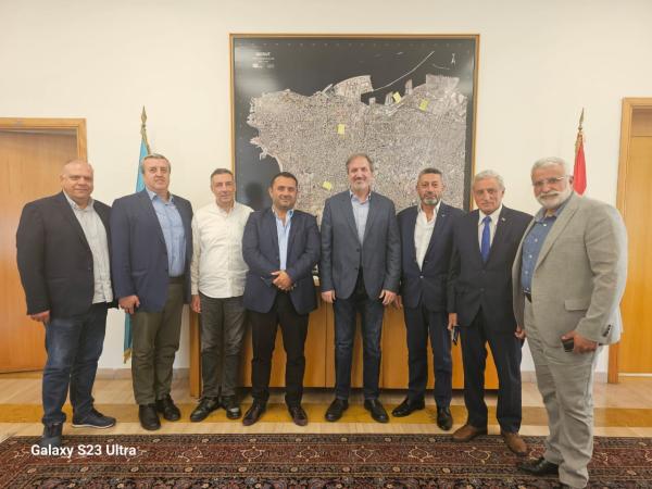 زيارة وفد نقابة خبراء التخمين العقاري في لبنان لرئيس بلدية بيروت.